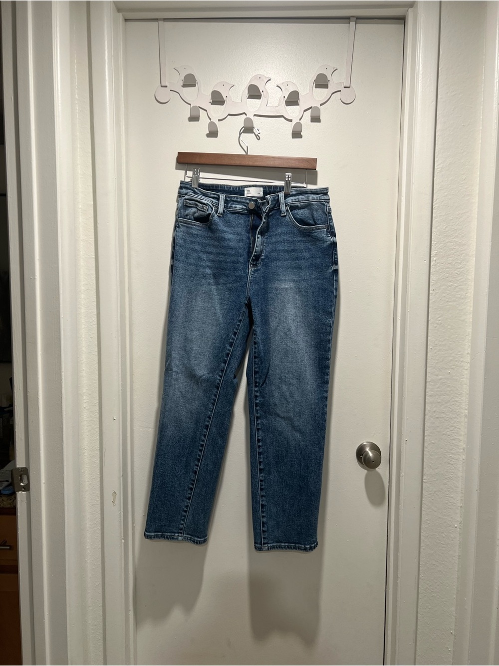 The Fine Print High-Rise Blue Jeans